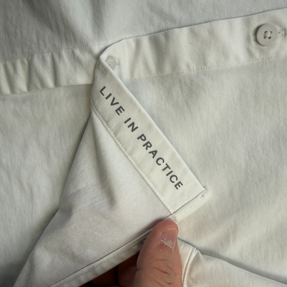 Lululemon Commission Shirt Men Large White Stretch Performance Button Up Commute - Picture 7 of 11